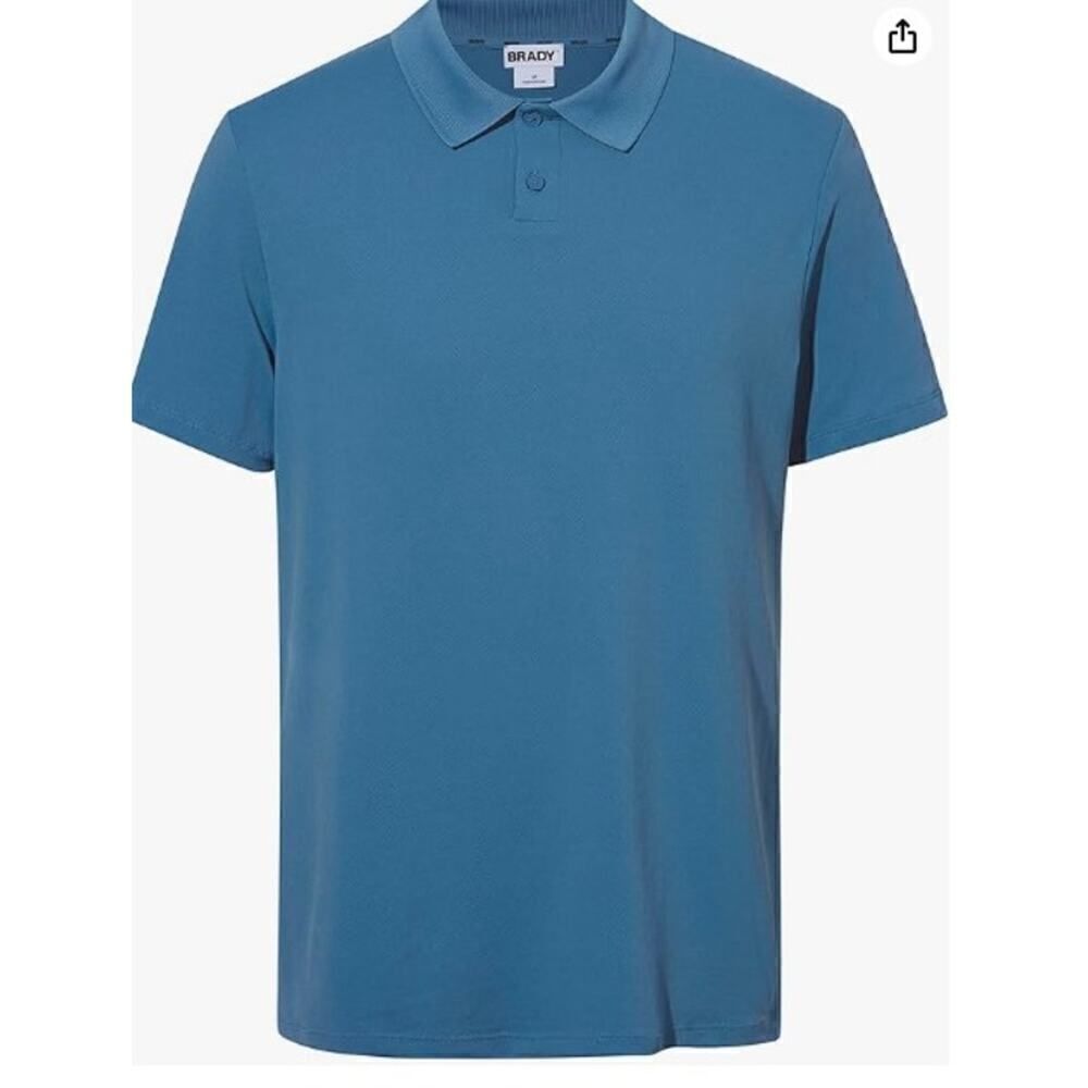 Brady Blue Polo Golf Shirt Men's Sz. L
